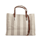 Sac à main Rieker H1074-90 beige avec fermeture éclair et sangle d’épaule amovible et ajustable. Côté gauche.