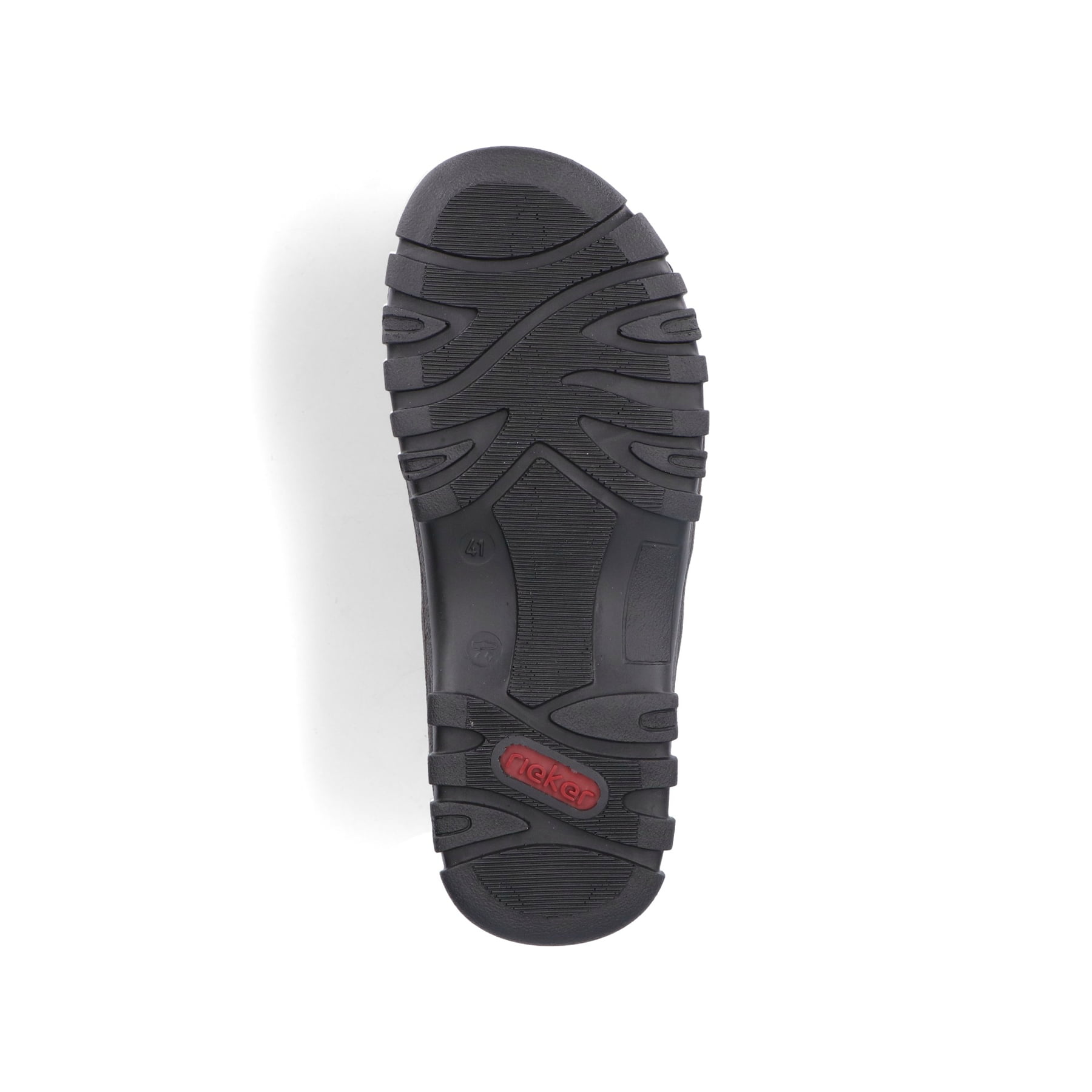 Schwarze Rieker Herren Trekkingsandalen 25051-03 mit einem Klettverschluss. Schuh Laufsohle.