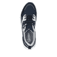 Blaue Rieker Herren Sneaker Low U1301-14 mit Schnürung sowie flexibler Sohle. Schuh von oben.