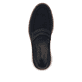 Blaue Rieker Herren Slipper 04451-14 mit einem Gummizug sowie Komfortweite G 1/2. Schuh von oben.