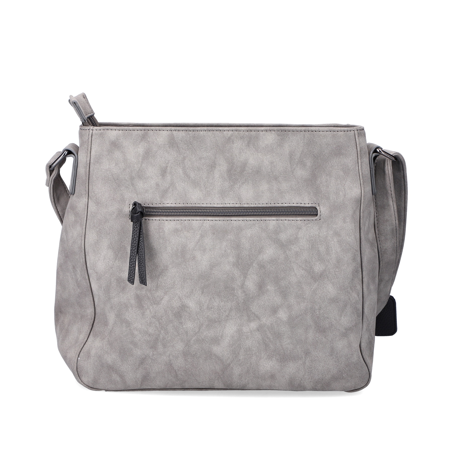 Sac Ã  main Rieker H1481-42 en gris avec compartiment intérieur, fermeture éclair et poche pour téléphone portable. Verso.