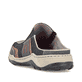 Graue Rieker Herren Clogs 08050-45 mit einem Gummizug sowie der Komfortweite G. Schuh von hinten.