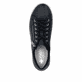 Baskets basses Rieker bleues pour femme N0900-14 en cuir lisse. Chaussure vue de dessus.