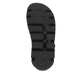 Schwarze waschbare Rieker Damen Trekkingsandalen V8401-00 mit Klettverschluss. Schuh Laufsohle.