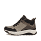 Braune Rieker Damen Sneaker High W0062-64 mit wasserabweisender TEX-Membran. Schuh Außenseite.