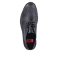 
Tiefschwarze Rieker Herren Schnürschuhe 17604-00 mit einer schockabsorbierenden Sohle. Schuh von oben
