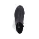 Asphaltschwarze Rieker Damen Chelsea Boots 72254-00 mit einem Reißverschluss. Schuh Laufsohle.