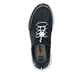 Blaue vegane Rieker Damen Sneaker Low M6062-14 mit einem Gummizug. Schuh von oben.