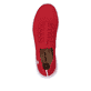 Rote Rieker Damen Slipper M5074-33 mit Gummizug sowie einer ultraleichten Sohle. Schuh von oben.