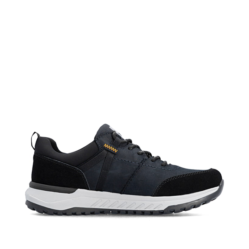Dunkelblaue Rieker Herren Sneaker Low U0100-14 aus Rauleder. Schuh Innenseite.