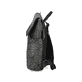 Rieker Rucksack H1391-54 in Grün mit stylischem Muster, mattem Finish, Magnetverschluss und Handyfach. Linksseitig.