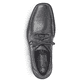 Schwarze Rieker Herren Schnürschuhe B0812-00 mit modernen Ziernähten. Schuh von oben.