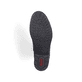 
Asphaltschwarze Rieker Damen Schnürstiefel 70640-00 mit Schnürung und Reißverschluss. Schuh Laufsohle
