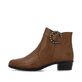 Braune Rieker Damen Stiefeletten Y0797-24 aus Glattleder mit trendiger Schnalle. Schuh Außenseite.