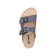 Mules Rieker grises pour homme 22190-45 avec boucles. Chaussure vue de dessus.