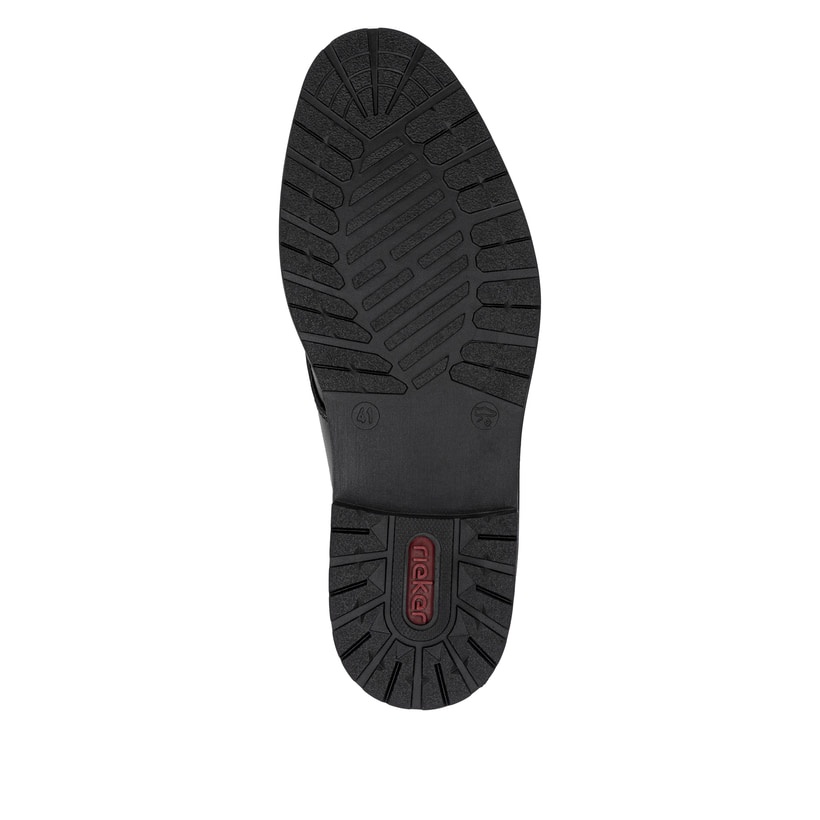 Schwarze Rieker Herren Schnürschuhe 14621-00 aus Glattleder mit Komfortweite G. Schuh Laufsohle.