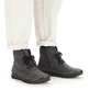 Graue Rieker Damen Schnürstiefel 55031-45 mit einer schockabsorbierenden Sohle. Schuh Innenseite