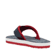 Blaue Rieker Herren Zehentrenner 20151-14 mit der Komfortweite G. Schuh von hinten.