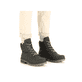 
Asphaltgraue Rieker Damen Schnürstiefel Y7424-45 mit Schnürung und Reißverschluss. Schuh am Fuß