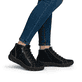 Graue Rieker Damen Schnürstiefel 55031-45 mit einer schockabsorbierenden Sohle. Schuh Innenseite