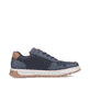 Marineblaue Rieker Herren Sneaker Low 37029-14 mit einer robusten Profilsohle. Schuh Innenseite