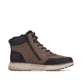 Braun-schwarze Rieker Herren Sneaker High B5546-26 aus Rauleder. Schuh Innenseite.