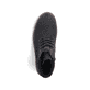 
Asphaltschwarze Rieker Herren Schnürstiefel F3611-00 mit Schnürung und Reißverschluss. Schuh von oben
