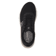 Schwarze Rieker Sport Damen Sneaker Low W4101-01. Schuh von oben.