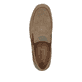 Braune Rieker Herren Slipper 18266-26 mit einem Elastikeinsatz. Schuh von oben.