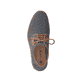 Blaue Rieker Herren Schnürschuhe 13439-14 mit der Komfortweite G. Schuh von oben.