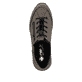 Zartrosane vegane Rieker Damen Loafer 58955-31 mit einem Elastikeinsatz. Schuh Außenseite gespiegelt.