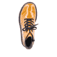 Himmelblaue Rieker Damen Schnürstiefel 78240-14 mit einer robusten Profilsohle. Schuh Innenseite