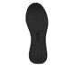 Schwarze vegane Rieker Damen Sneaker Low W2700-00 mit einer Schnürung. Schuh Laufsohle.