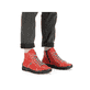 
Feuerrote Rieker Damen Schnürschuhe 55020-33 mit einer schockabsorbierenden Sohle. Schuh am Fuß