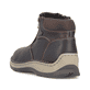 Braune Rieker Herren Kurzstiefel 05362-25 aus Glattleder. Schuh von hinten.