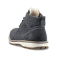 
Pazifikblaue Rieker Herren Schnürstiefel 38419-16 mit einer robusten Profilsohle. Schuh von hinten