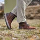 Braune Rieker Herren Schnürstiefel 36040-23 getragen