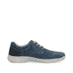 Himmelblaue Rieker Herren Schnürschuhe 03501-12 mit der Extraweite H. Schuh Innenseite.