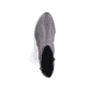 Mondgraue Rieker Damen Stiefeletten Y0741-45 mit Reißverschluss sowie Blockabsatz. Schuh Laufsohle