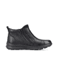 Schwarze Rieker Damen Kurzstiefel Z0060-00 aus Glattleder mit Reißverschluss. Schuh Innenseite.