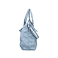 Rieker Damen Shopper H1504-10 in Himmelblau aus Kunstleder mit Reißverschluss. Shopper rechtsseitig.