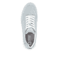 Blaue Rieker Damen Sneaker Low W1101-12 mit super leichter und flexibler Sohle. Schuh von oben.