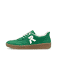 Weiße Rieker Damen Sneaker Low M5520-91 mit einer strapazierfähigen Sohle. Schuh Außenseite gespiegelt.