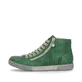 
Smaragdgrüne Rieker Damen Schnürschuhe Z1221-53 mit einer robusten Profilsohle. Schuh Außenseite