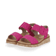 Rosane Rieker Damen Riemchensandalen W0800-31 mit einer Plateausohle. Schuhpaar seitlich schräg.