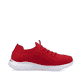 Rote Rieker Damen Slipper M5074-33 mit Gummizug sowie einer ultraleichten Sohle. Schuh Innenseite.