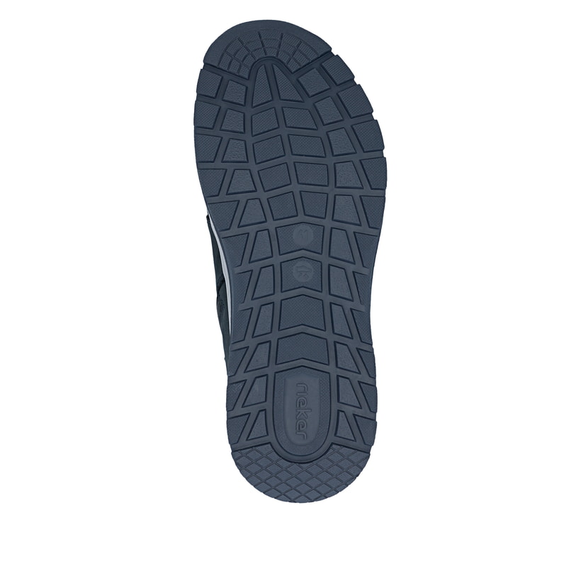 Blaue Rieker Herren Schnürstiefel 11004-14 aus Rauleder. Schuh Laufsohle.