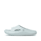 Grüne Rieker Damen Pantoletten W3450-53 mit flexibler und ultraleichter Sohle. Schuh Außenseite.