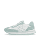 Weiße Rieker Damen Sneaker Low 42509-81 mit flexibler und super leichter Sohle. Schuh Außenseite.