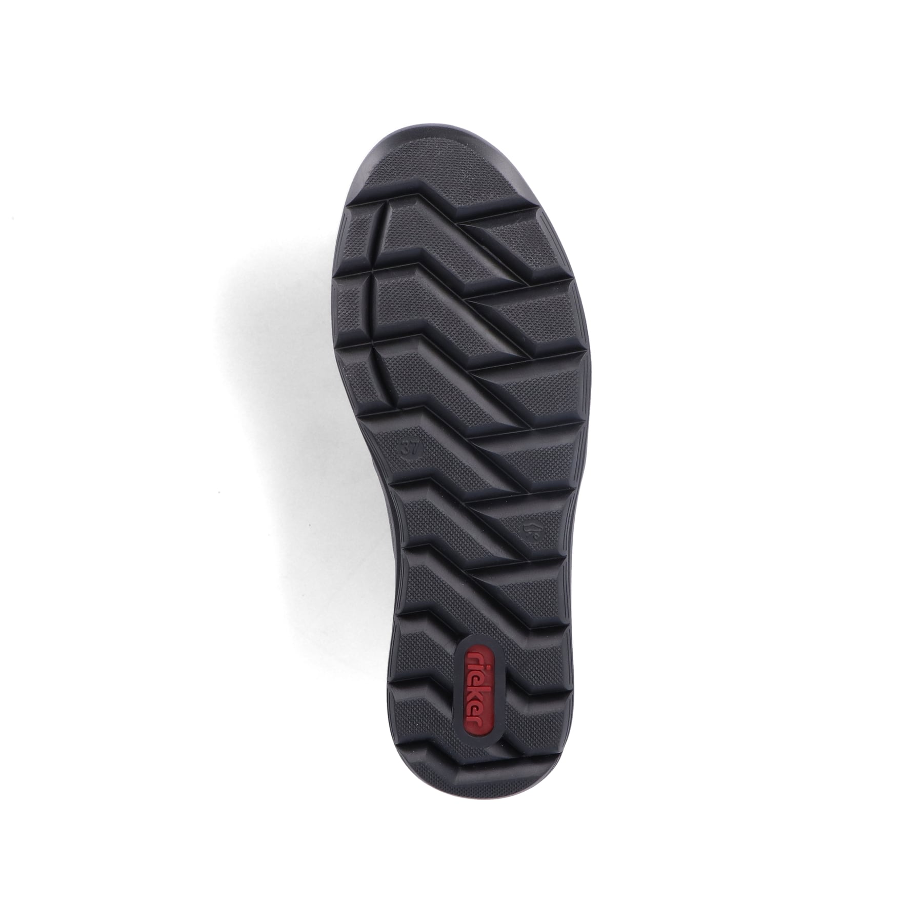 Schwarze Rieker Damen Kurzstiefel Z0060-00 aus Glattleder mit Reißverschluss. Schuh Laufsohle.